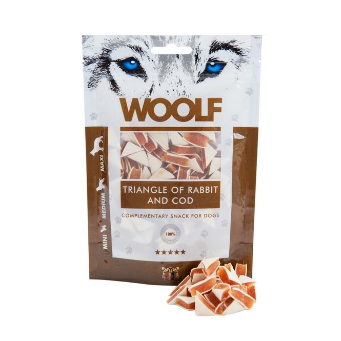Hovedbilde Woolf - triangle of rabbit and cod 100g