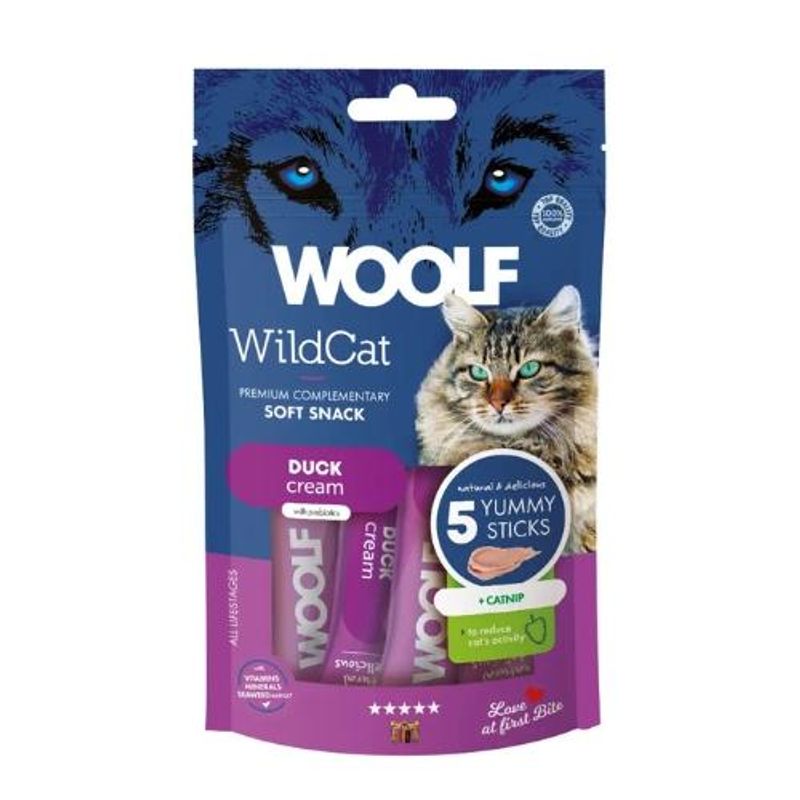 Woolf Cream Duck + Catnip 5pk