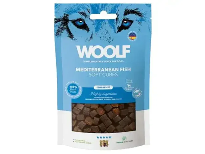 Hovedbilde Woolf - Soft Cubes Mediterranean Fish 100g