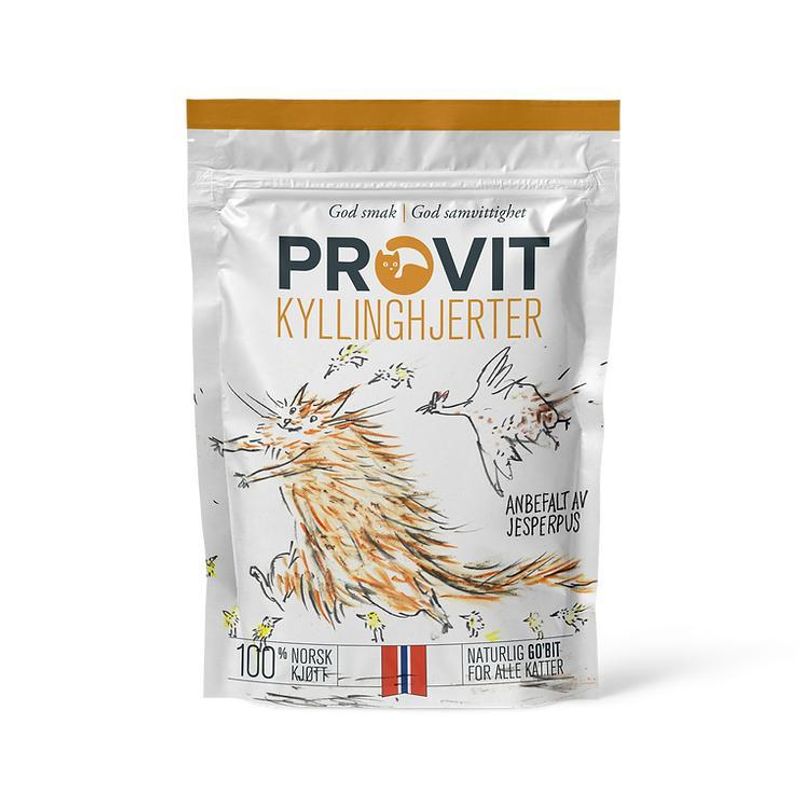 Provit Frysetørket Kyllinghjerter 40g