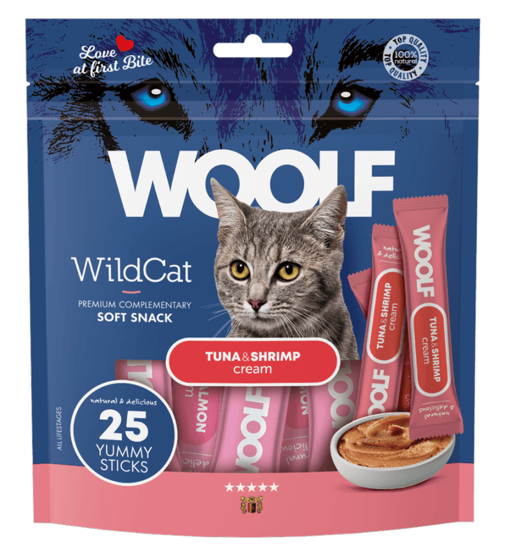Woolf Cream Tuna + Schrimp 25pk